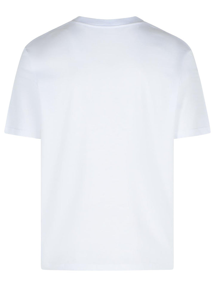 Balmain White Cotton T-Shirt Men