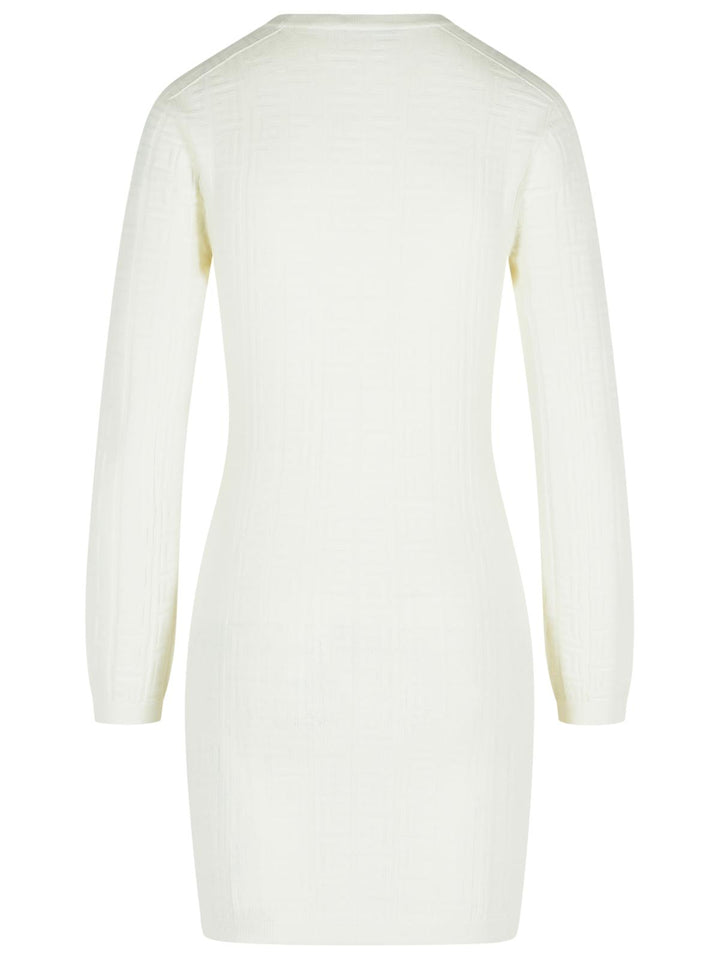 Balmain White Viscose Blend Dress Women