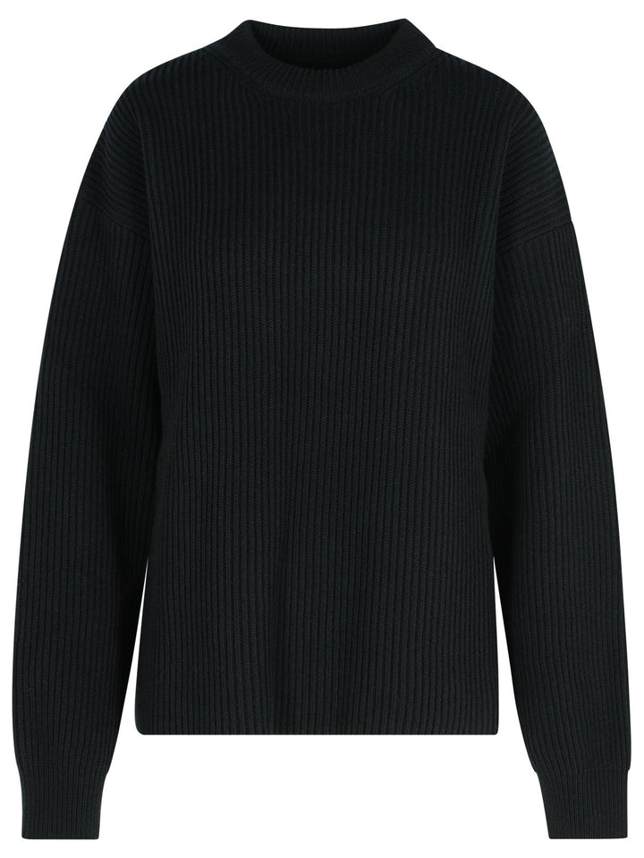 Jil Sander Black Wool Crew Neck Sweater Women