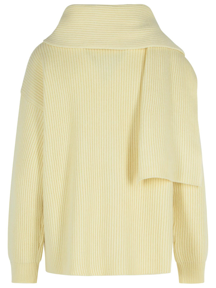 Jil Sander Ivory Wool Sweater Women