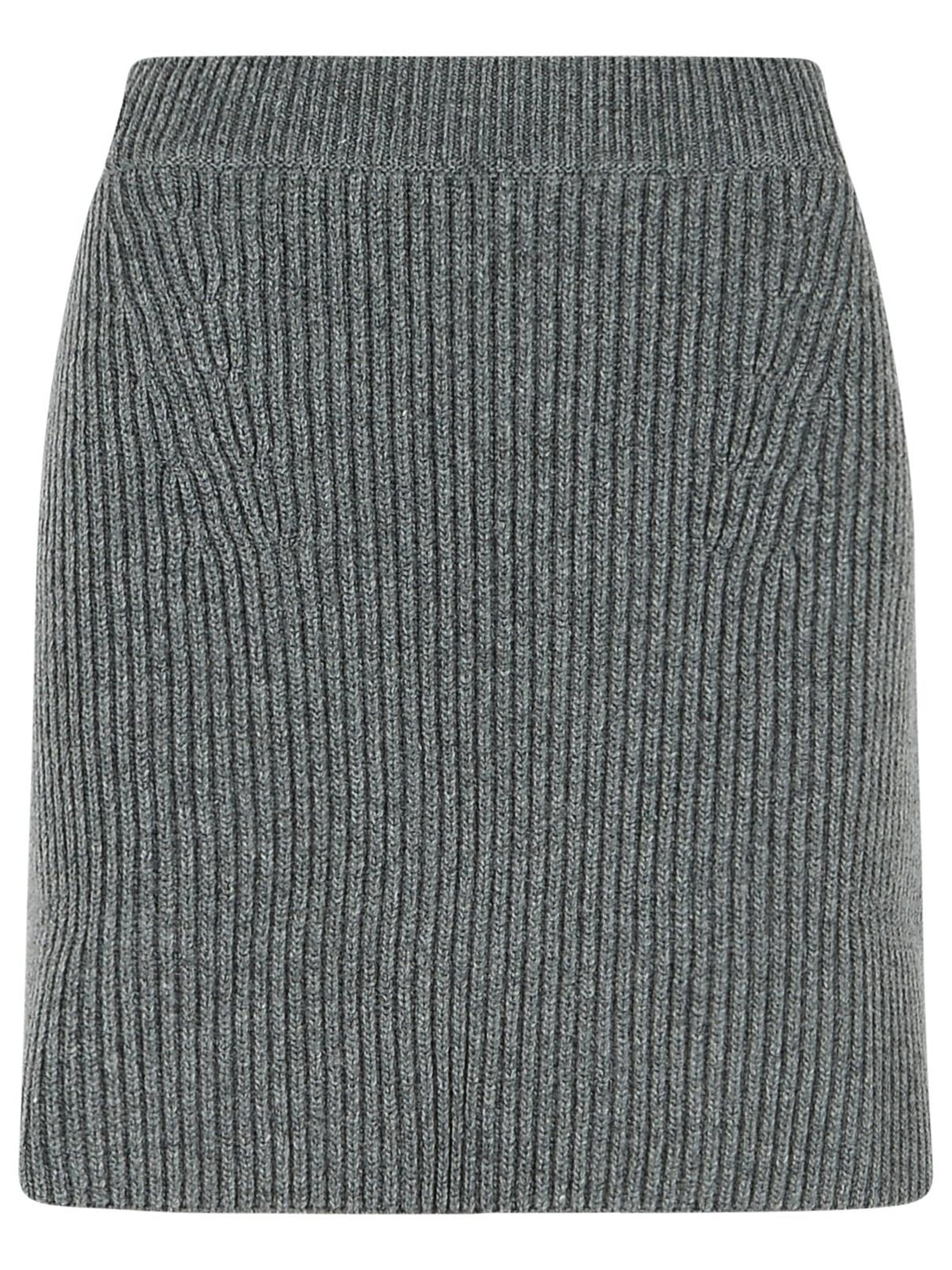 Jil Sander Grey Wool Miniskirt Women