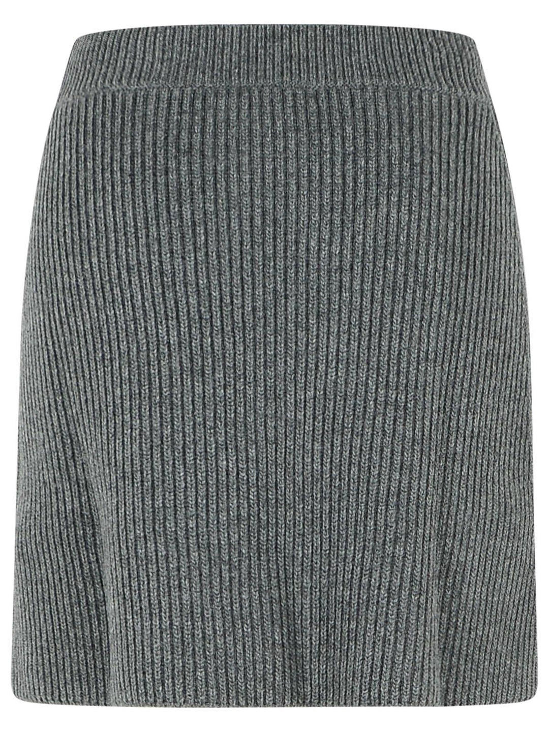 Jil Sander Grey Wool Miniskirt Women