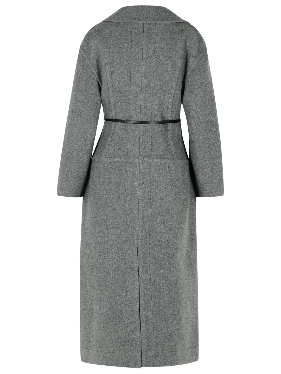 Jil Sander Grey Virgin Wool Coat Women
