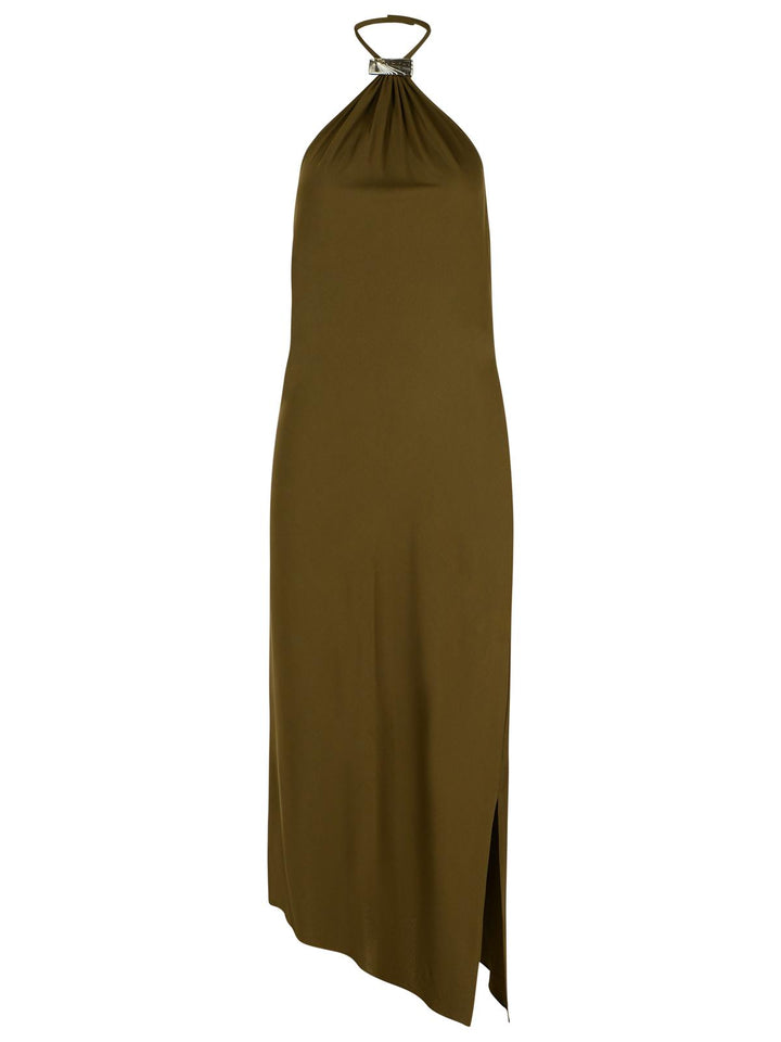 The Attico Green Viscose Dress Women