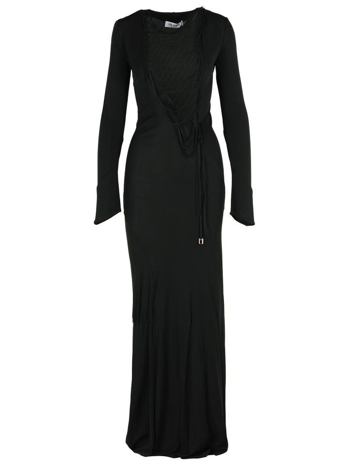 The Attico Black Viscose Dress Women