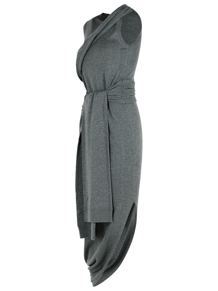 Jw Anderson Grey Wool Blend Dress Women