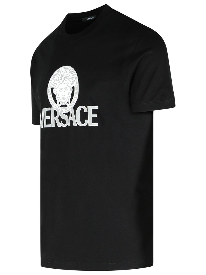 Versace Black Cotton T-Shirt Men