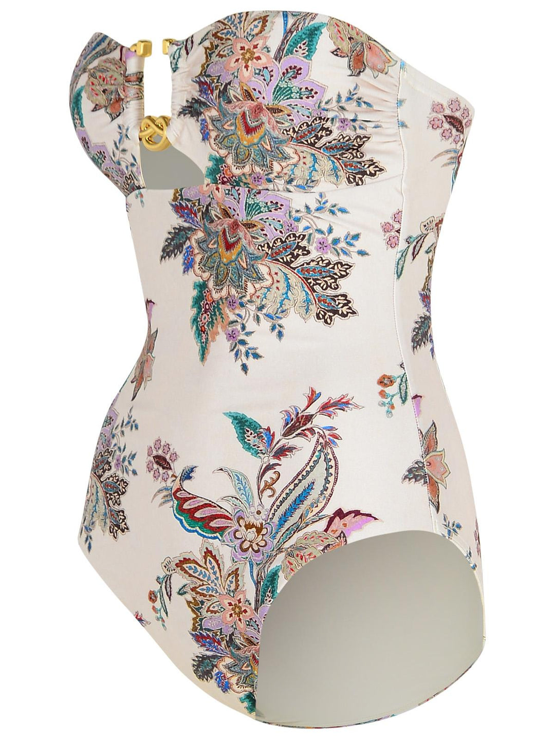 Zimmermann 'Rihannon' One-Piece Swimsuit In Cream Polyamide Blend Women
