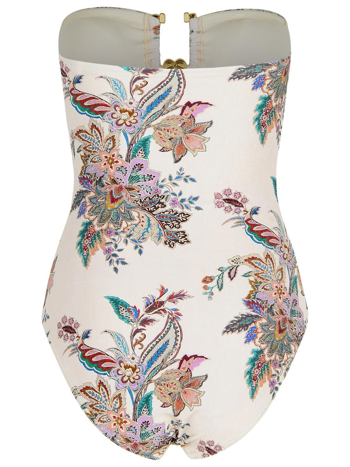 Zimmermann 'Rihannon' One-Piece Swimsuit In Cream Polyamide Blend Women