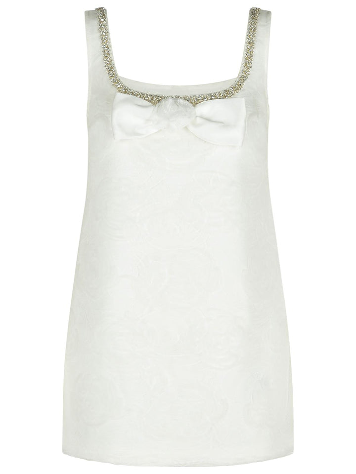 Self Portrait 'Tulle' White Polyamide Dress Women