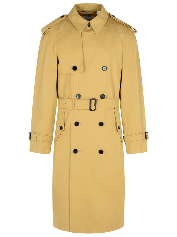 Burberry 'Highbury' Beige Cotton Trench Coat Men