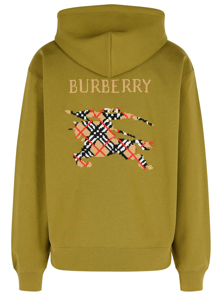 Burberry 'Rory Ck' Green Cotton Sweatshirt Men