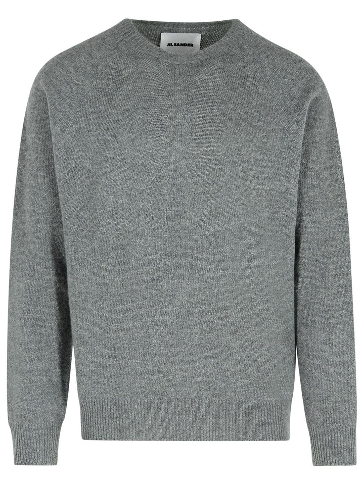 Jil Sander Grey Virgin Wool Blend Sweater Men