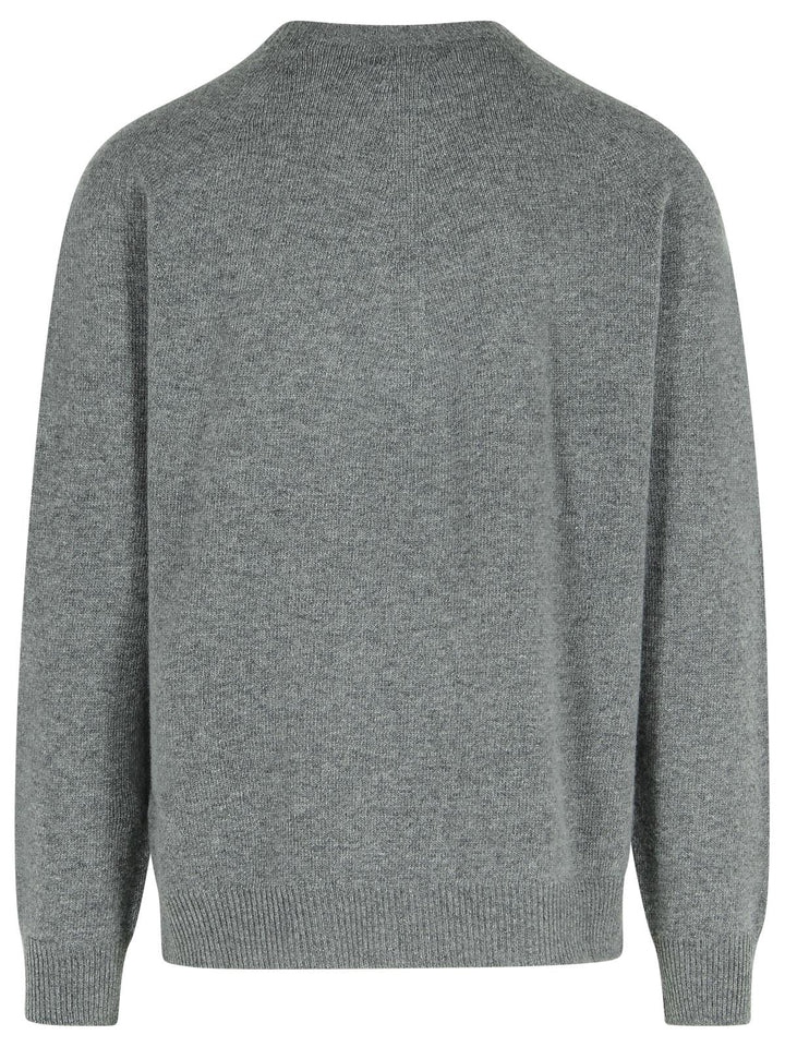 Jil Sander Grey Virgin Wool Blend Sweater Men