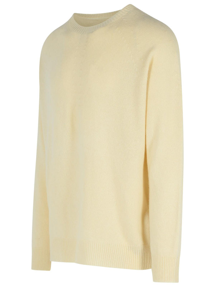Jil Sander Ivory Virgin Wool Blend Sweater Men