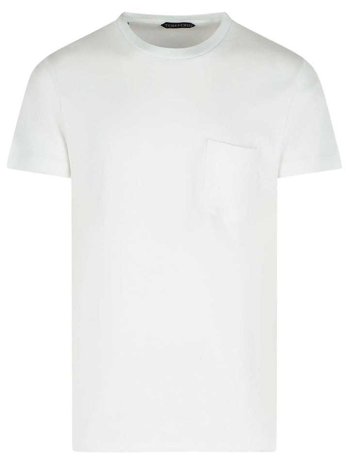Tom Ford White Cotton T-Shirts Men