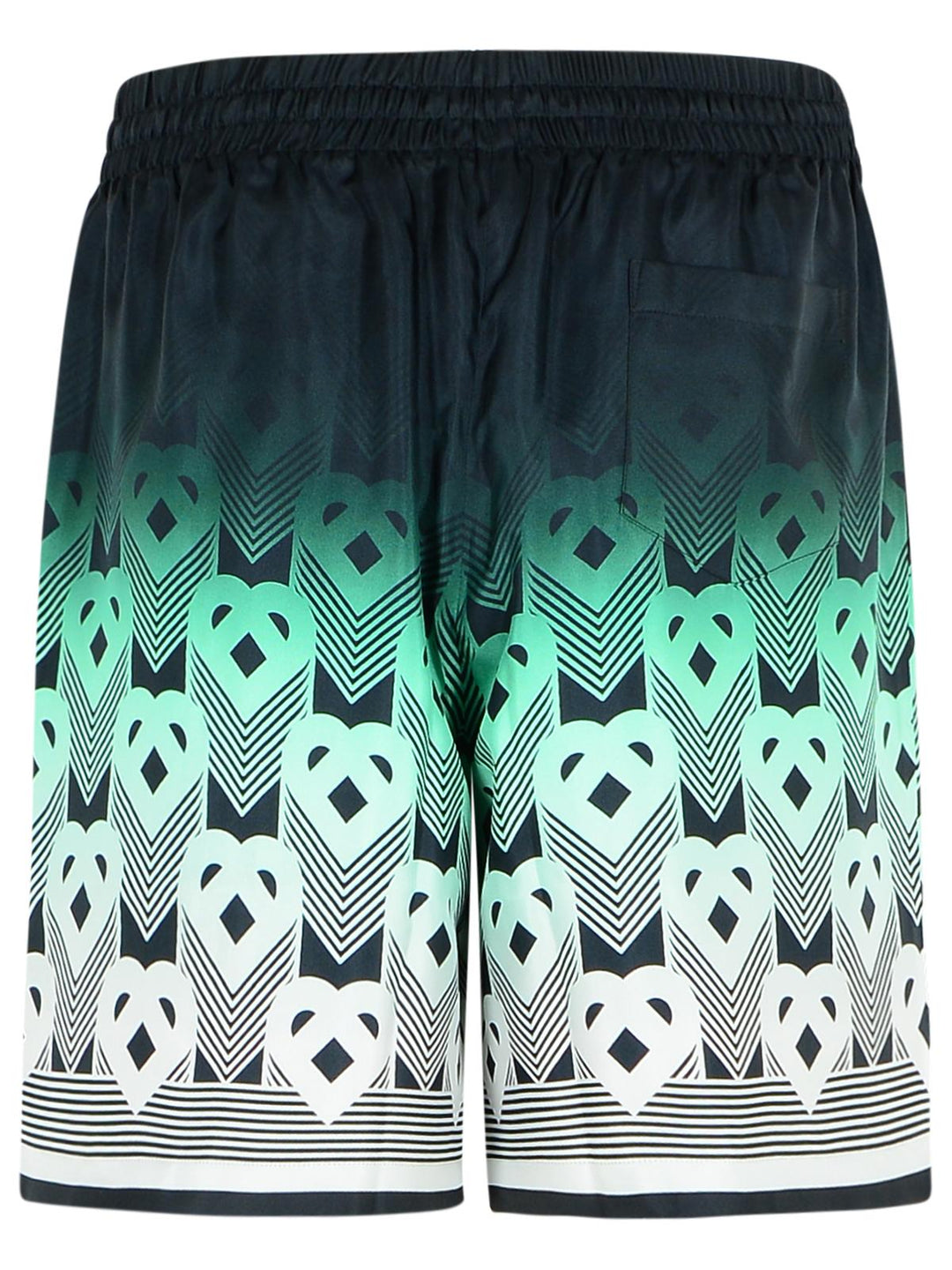 Casablanca Green Silk Bermuda Shorts Men