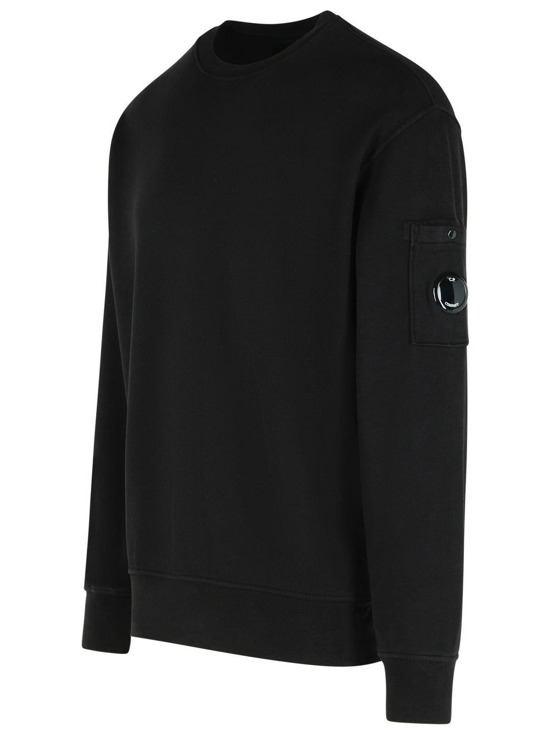C.P. Company 'Brushed' Black Cotton Sweatshirt Men