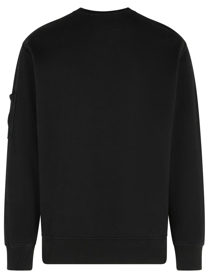 C.P. Company 'Brushed' Black Cotton Sweatshirt Men