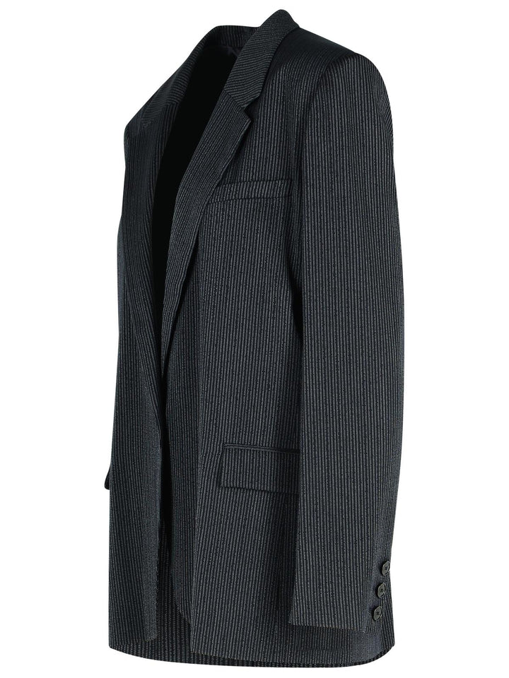 Isabel Marant 'Omelia' Black Virgin Wool Blend Blazer Women