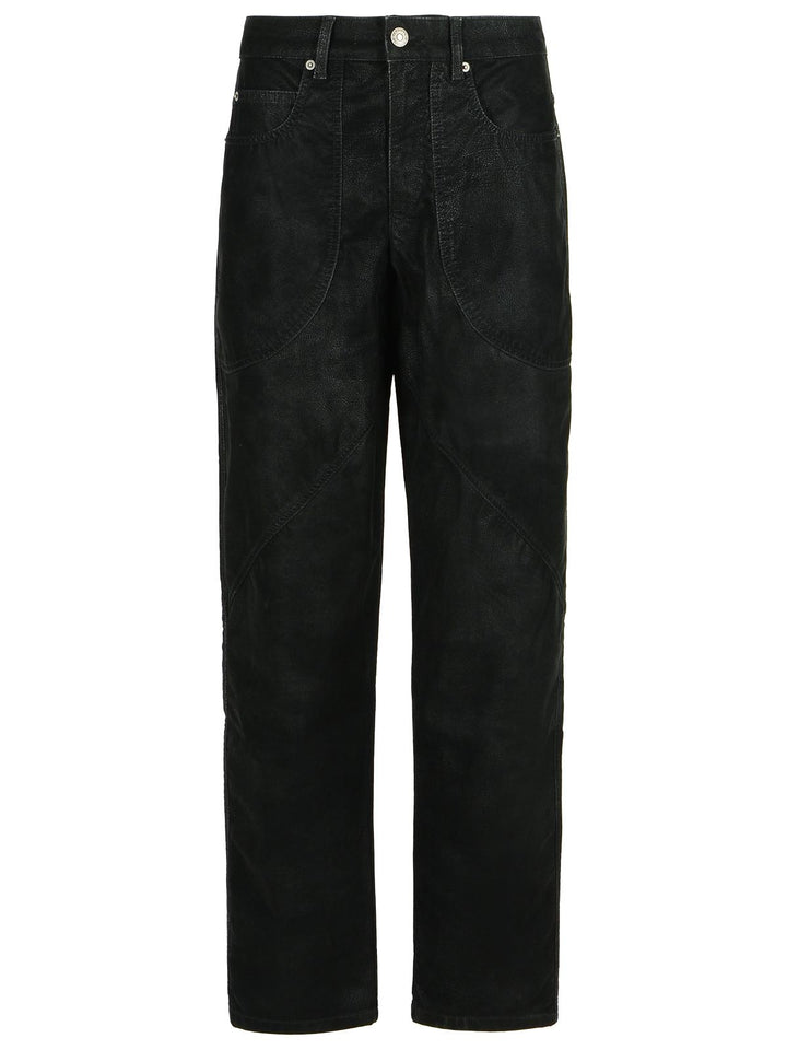 Isabel Marant Etoile 'Kelvina' Black Faux Leather Pants Women