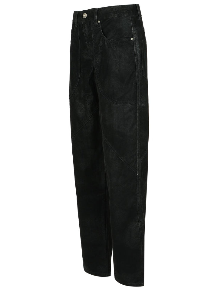 Isabel Marant Etoile 'Kelvina' Black Faux Leather Pants Women