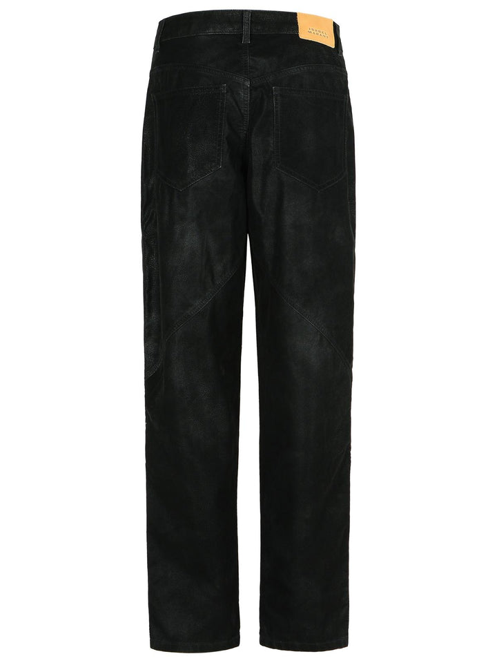 Isabel Marant Etoile 'Kelvina' Black Faux Leather Pants Women