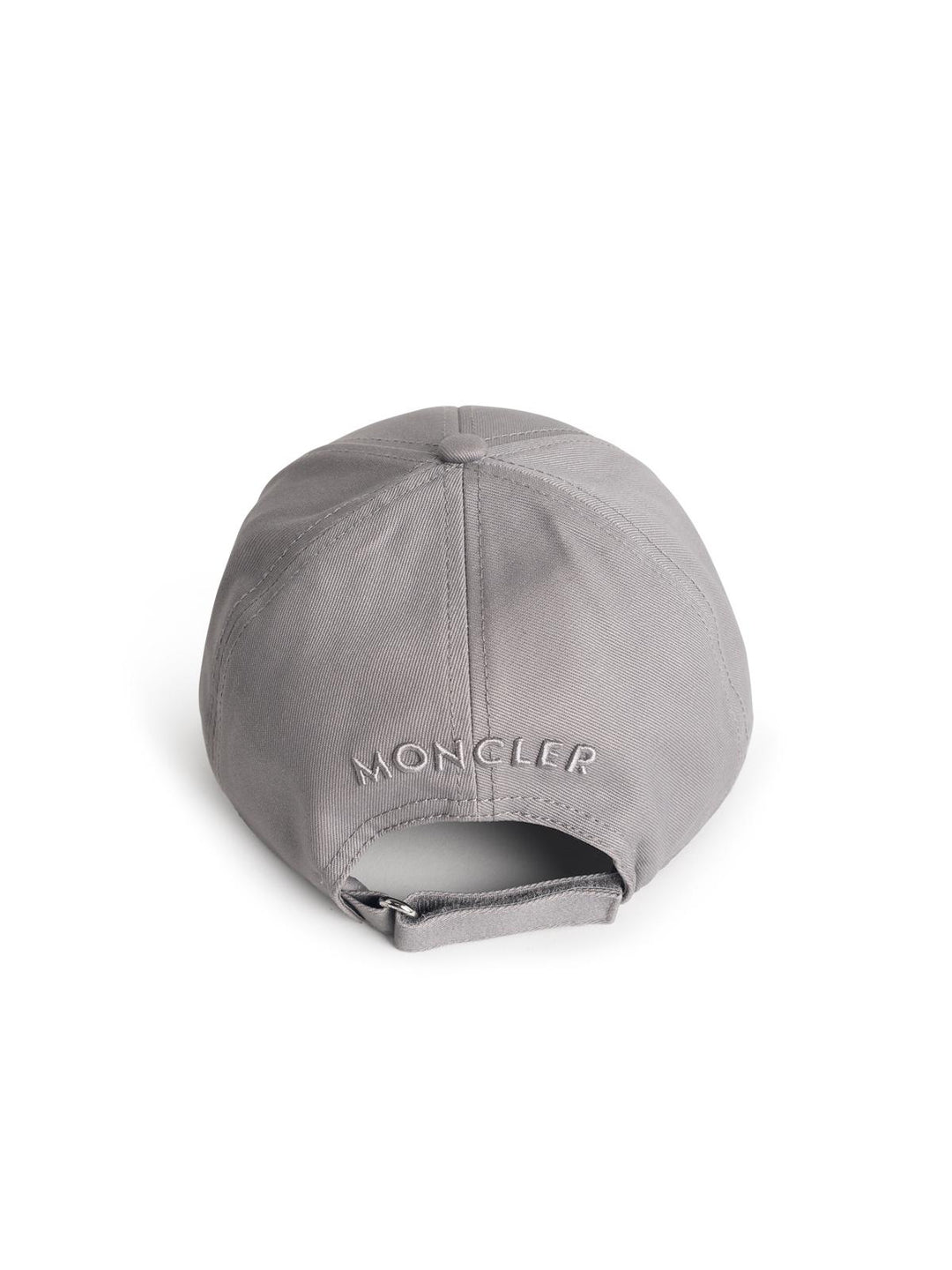 Moncler Grey Cotton Baseball Cap Men