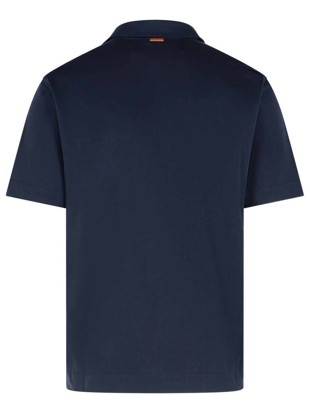 Zegna 'Pure' Blue Cotton Polo Shirt Men