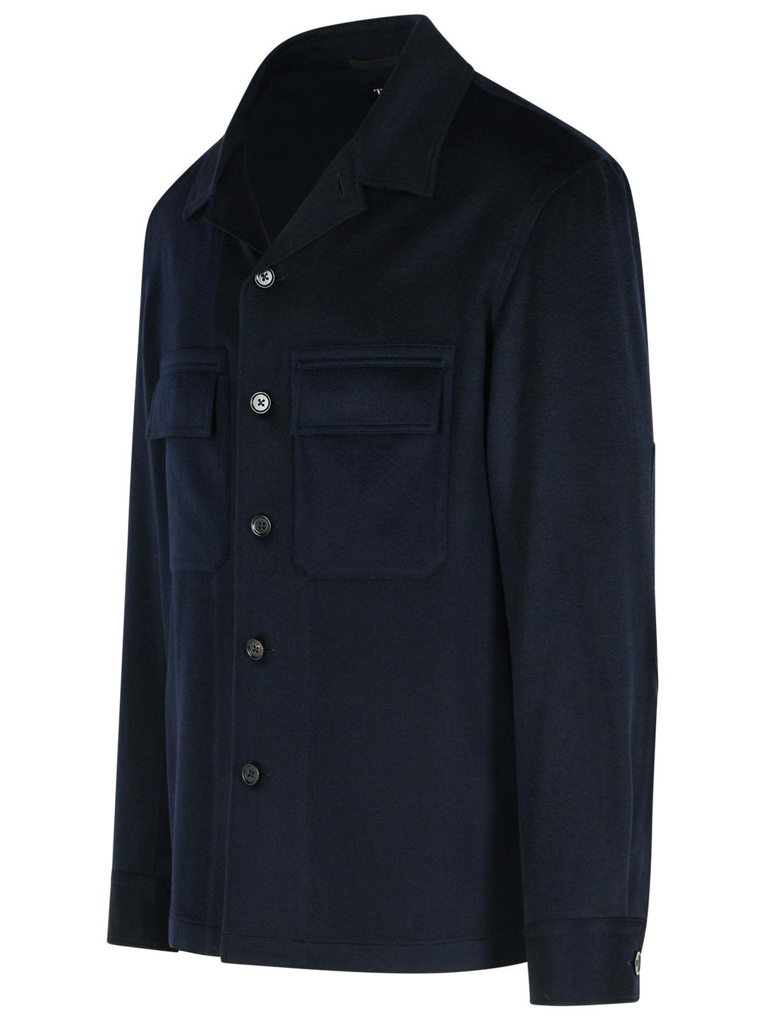 Zegna 'Oasi' Night Blue Cashmere Shirt Men