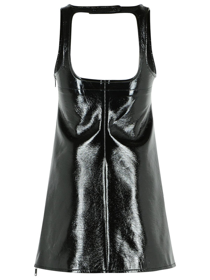 Courreges 'Reedition' Dress In Black Cotton Blend Women