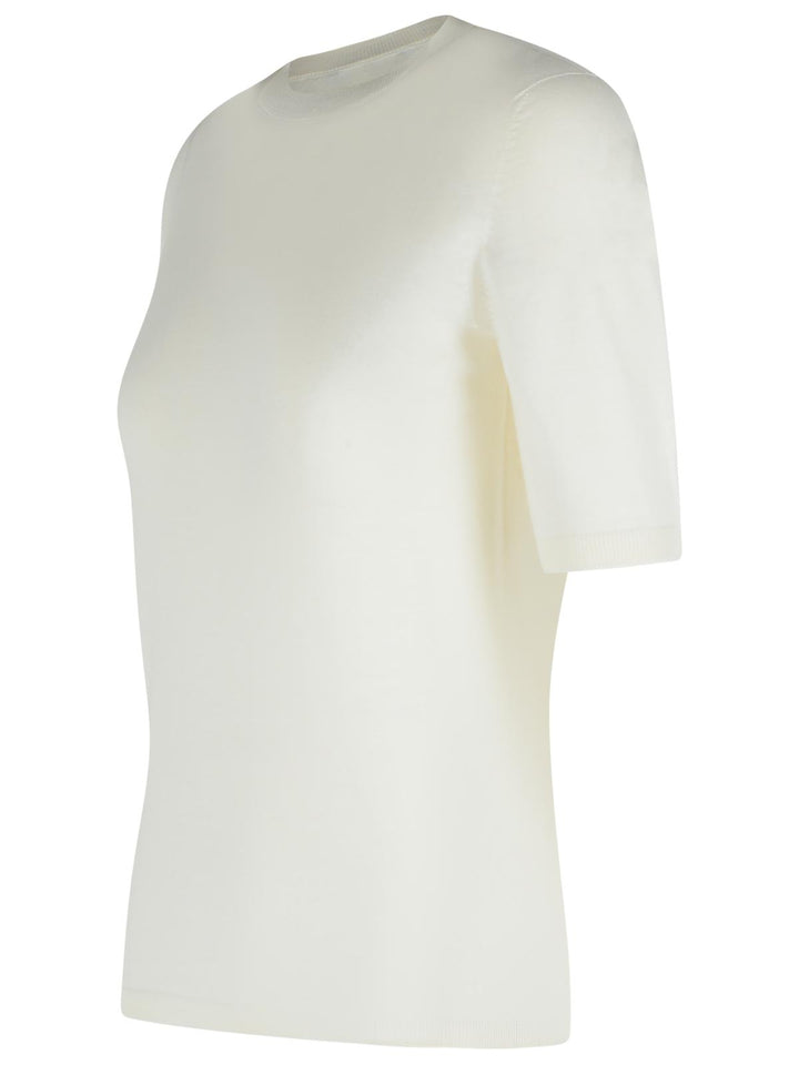 Max Mara 'Gerico' White Virgin Wool Sweater Women