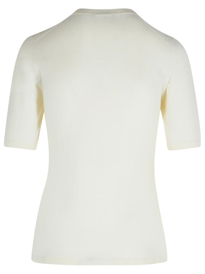 Max Mara 'Gerico' White Virgin Wool Sweater Women