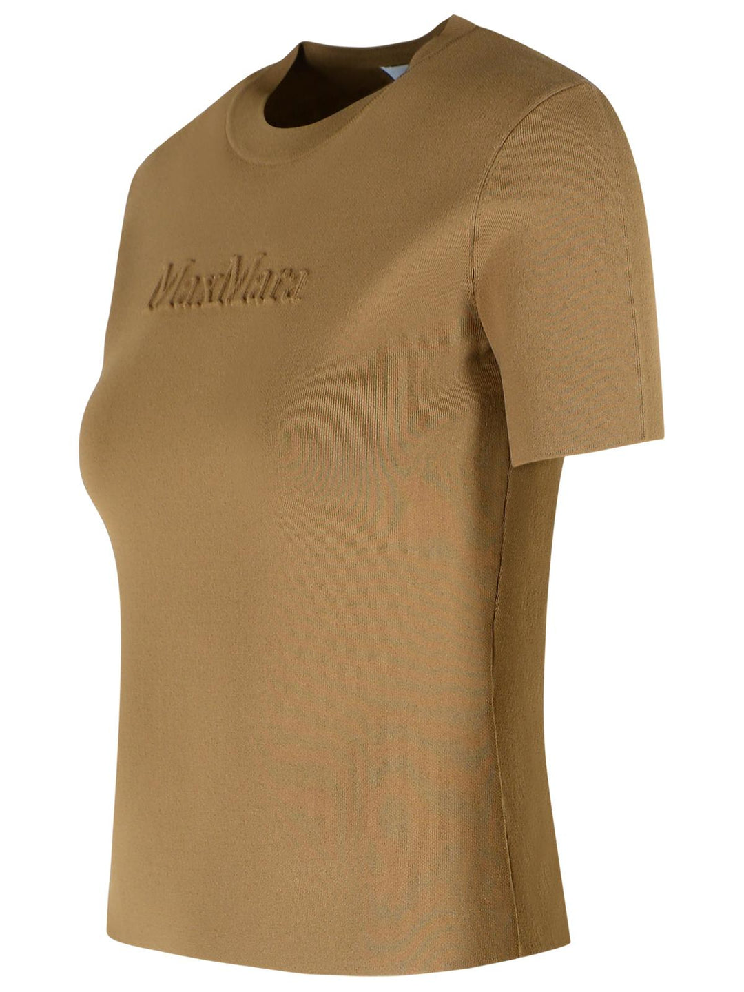 Max Mara 'Adelio' Hazelnut Viscose Blend T-Shirt Women