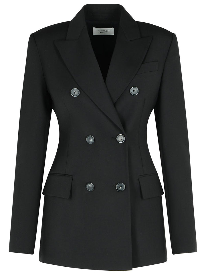 Sportmax 'Adamo' Black Virgin Wool Blazer Women
