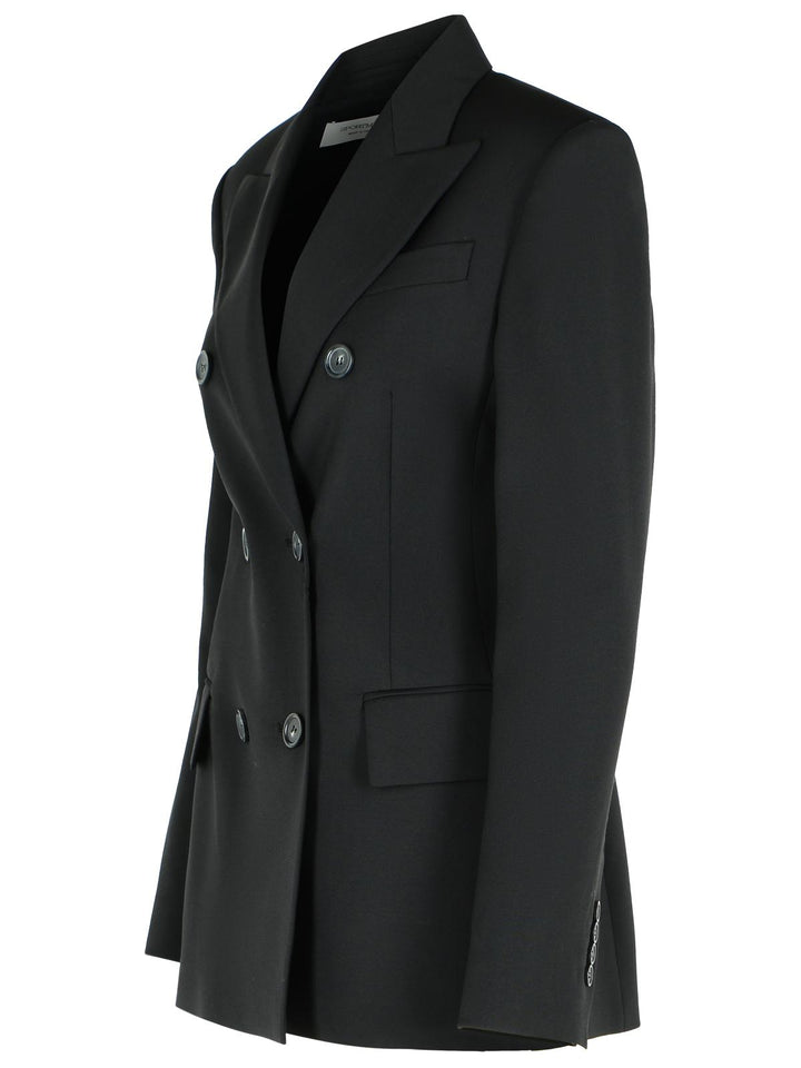 Sportmax 'Adamo' Black Virgin Wool Blazer Women