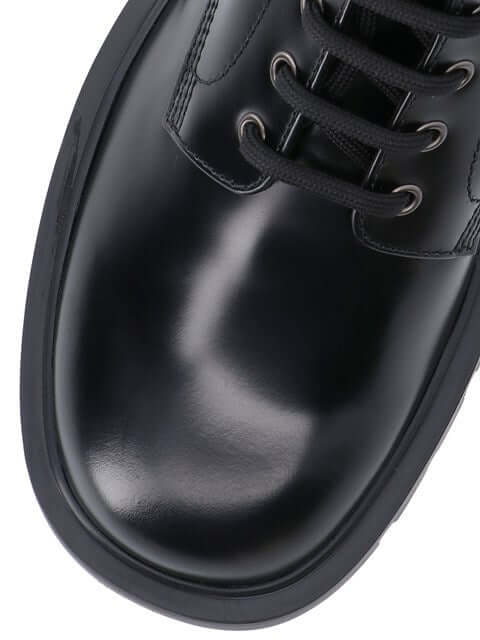 Prada Men Brushed Leather Ankle Boots