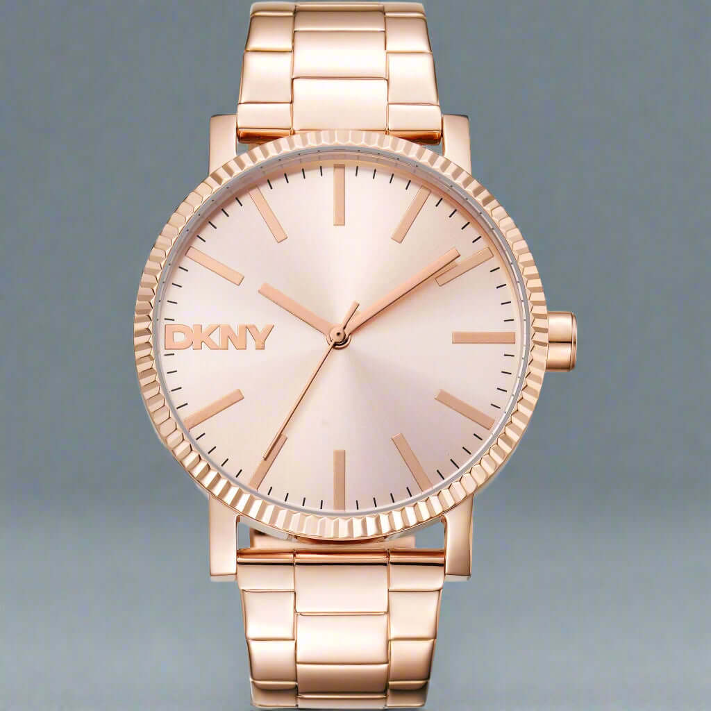 Assorted DKNY watches in various styles and finishes