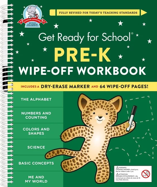Get Ready for School: Pre-K Wipe-Off Workbook - Spiral