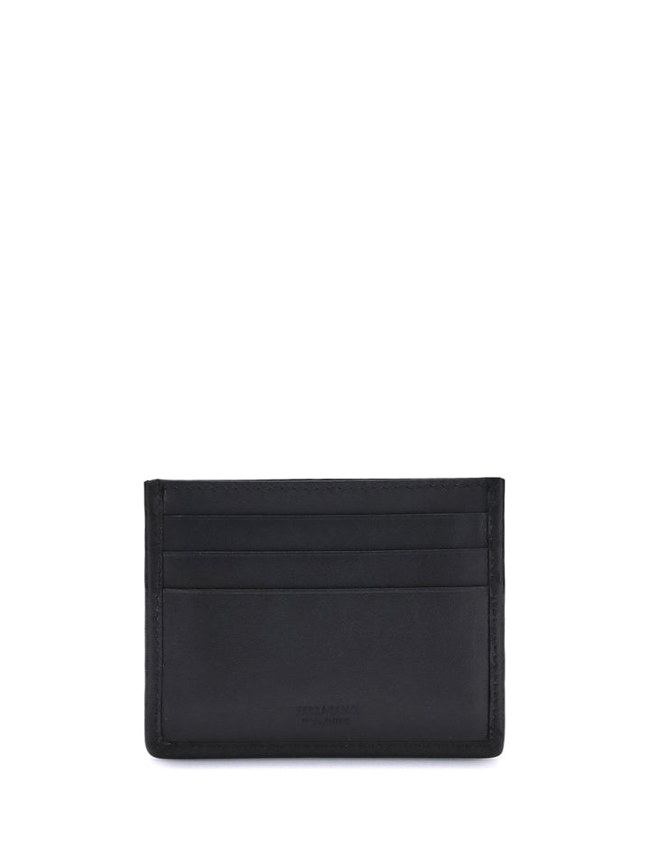 Ferragamo Men Woven Gancini Card Holder