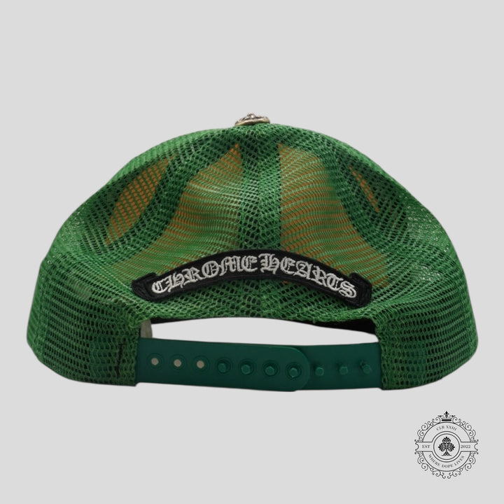 Chrome Hearts Matty Boy Smiley Hat in Green / Yellow