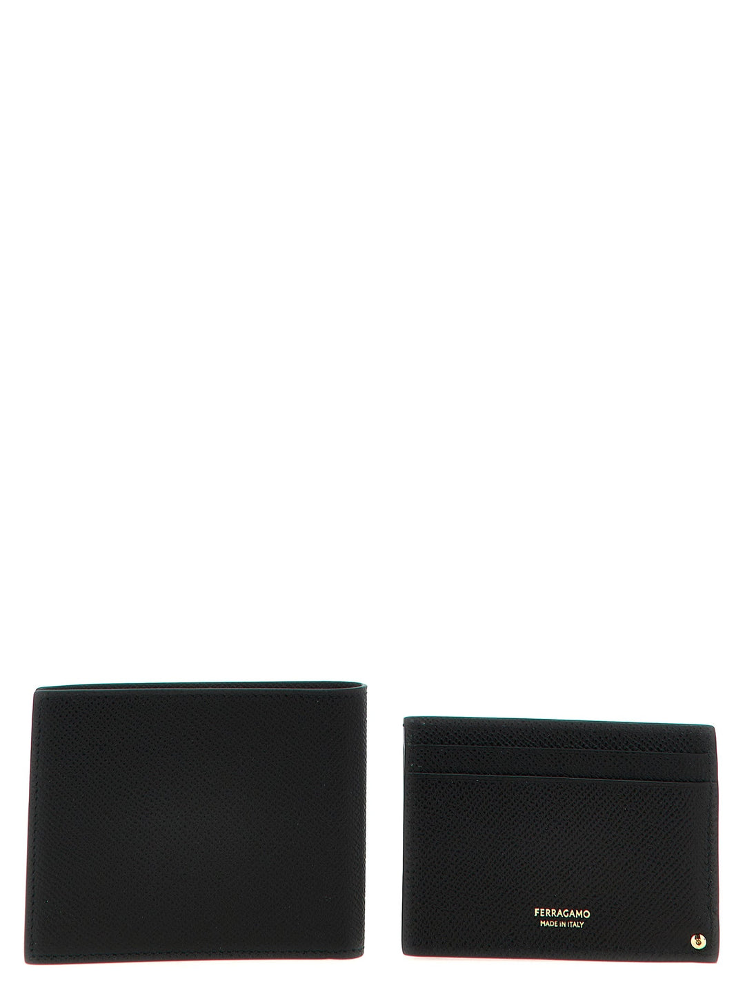 Ferragamo Men 'Gancio' Wallet + Card Holder Set
