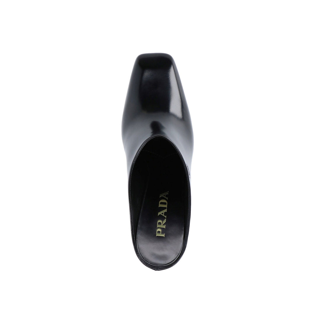Prada Leather Mules 85Mm Women