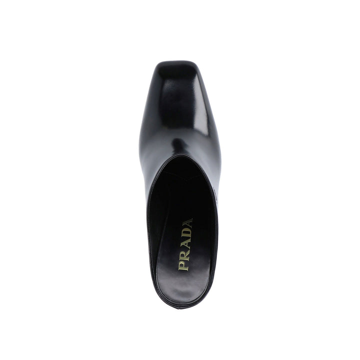 Prada Leather Mules 85Mm Women