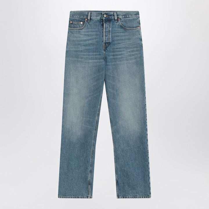 Gucci Light Blue Jeans In Faded Denim Women