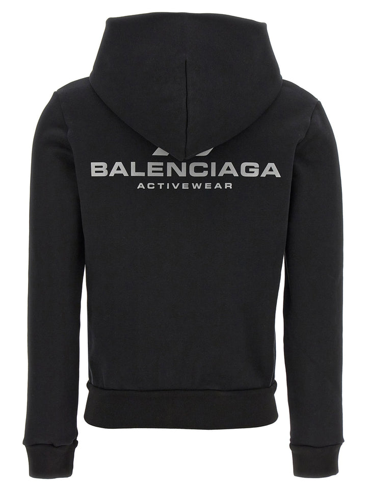 Balenciaga Women Logo Print Hoodie