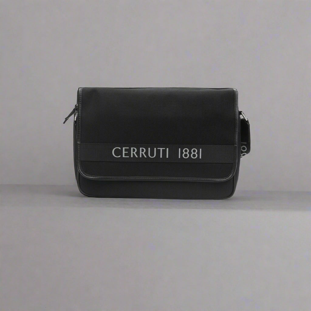 Cerruti 1881 men's black Crossbody Bags