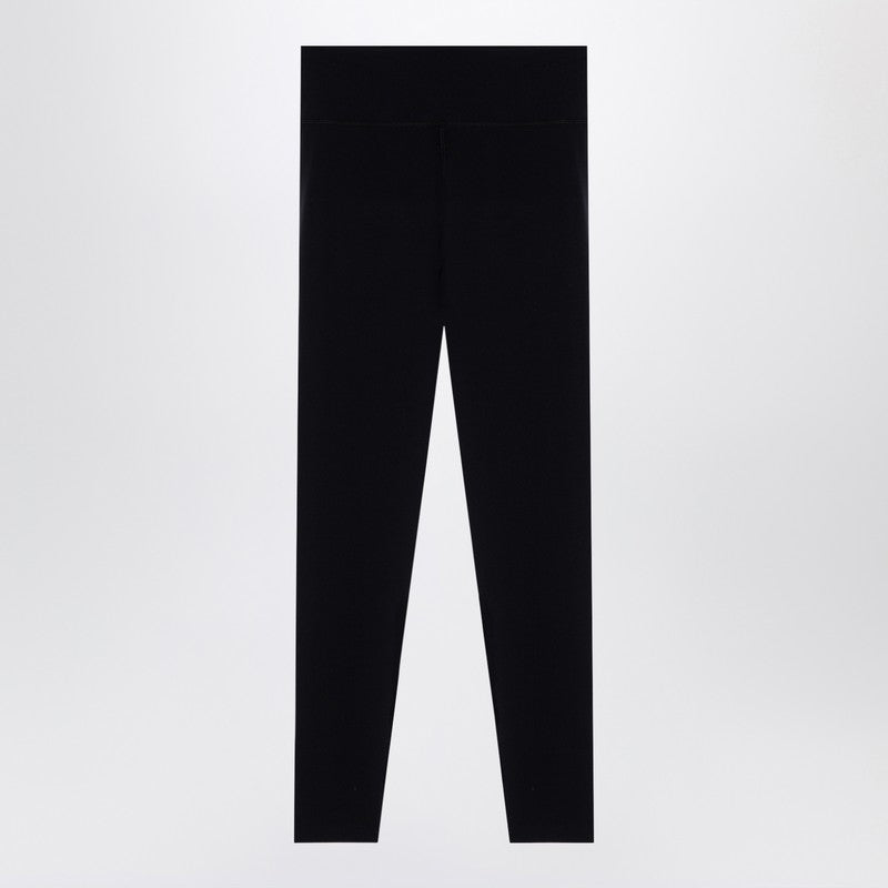 Balenciaga Black Activewear Leggings In Matt Nylon Blend Women