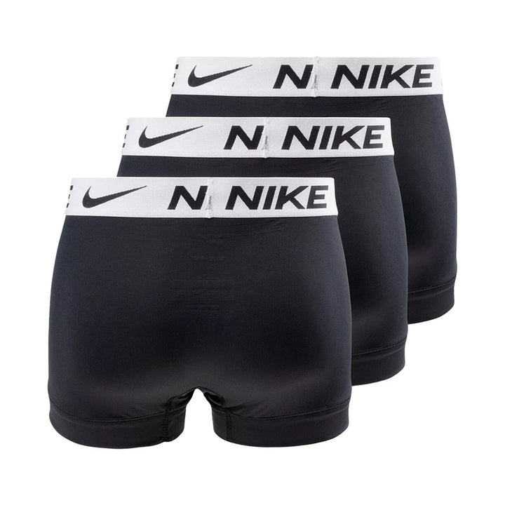 Nike men's black & white logo polyester Boxers