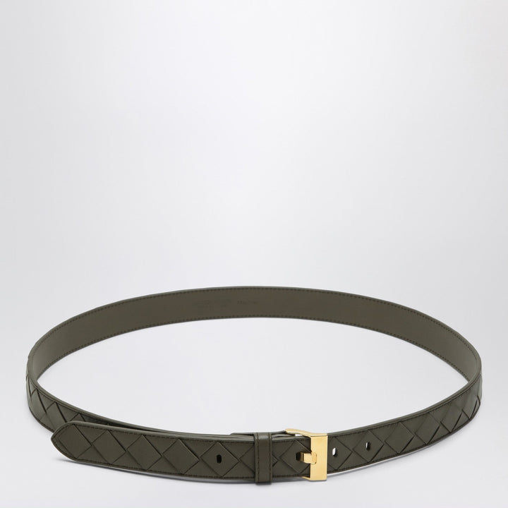 Bottega Veneta Women Cipresso-Colored Watch Belt In Intrecciato